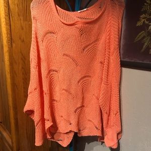 NWOT oversized Coral Sweater